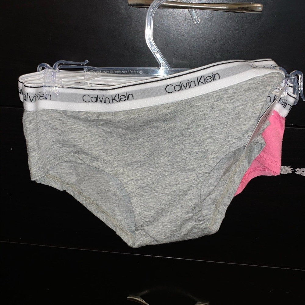 Girls Calvin Klein underwear.